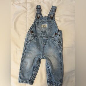 OshKosh B'gosh Light Blue Heart Overalls